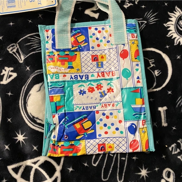 Vintage Baby King NWT Printed Vinyl Diaper Bag Waterproof BK1687 10”x7” - Picture 4 of 6